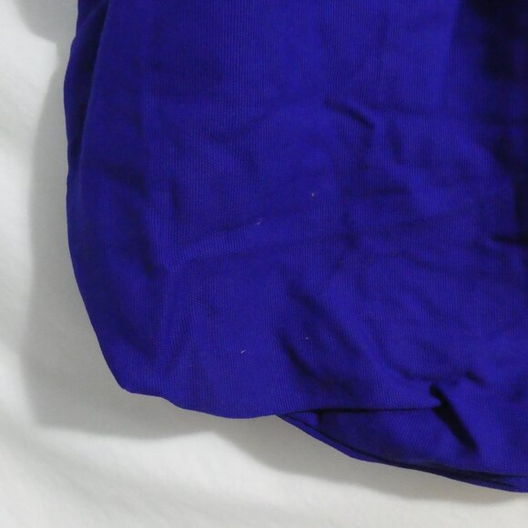 TRINA TURK BEACH TOTE | Blue Corduroy With Gold Seas The Day Print | NWOT - Picture 15 of 16